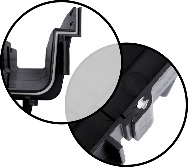 S-lon Entwässerungsrinne Set 4 M – Kunststoff Grau, Klasse A15 (1.500 Kg), Typ 50