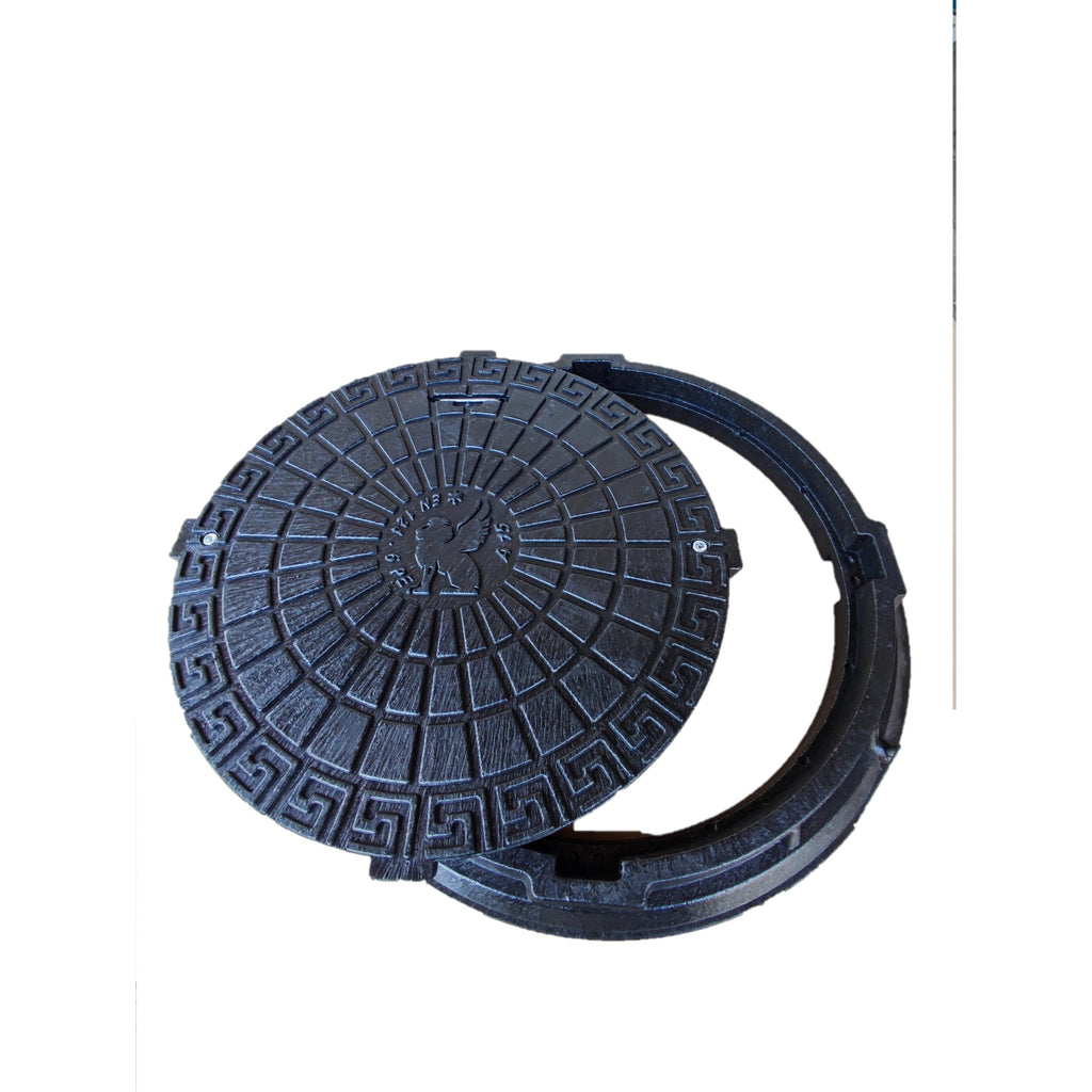 Schachtdeckel DN315 Kl.A15 Mit Belüftung Kanaldeckel Brunnendeckel KG Rohr Kontrollschacht