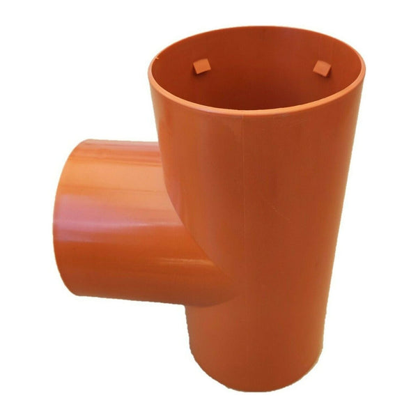 T-Stück DN50 Drainagerohr Sickerschacht Drainageschlauch Regenablauf Filter